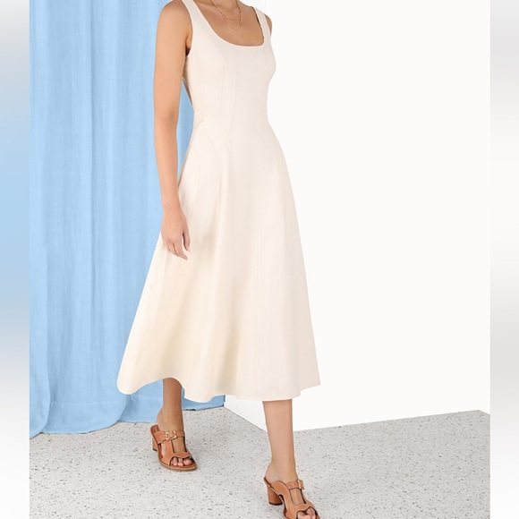 Zimmerman Devi Cutout Panelled Midi Dress - Picture 3 of 4